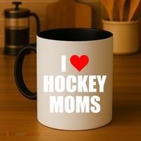 I Love Hockey Moms Cool Gift Coffee Mug thumb 4