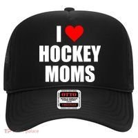 I Love Hockey Moms Cool Gift Hat thumb 0