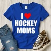 I Love Hockey Moms Cool Gift Women's T-Shirt thumb 3