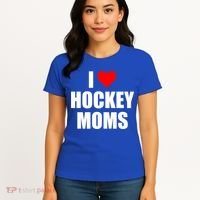 I Love Hockey Moms Cool Gift Women's T-Shirt thumb 4