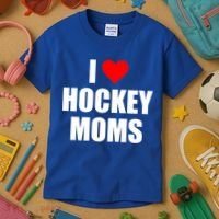 I Love Hockey Moms Cool Gift Kids T-Shirt thumb 3
