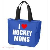 I Love Hockey Moms Cool Gift Tote Bag thumb 3