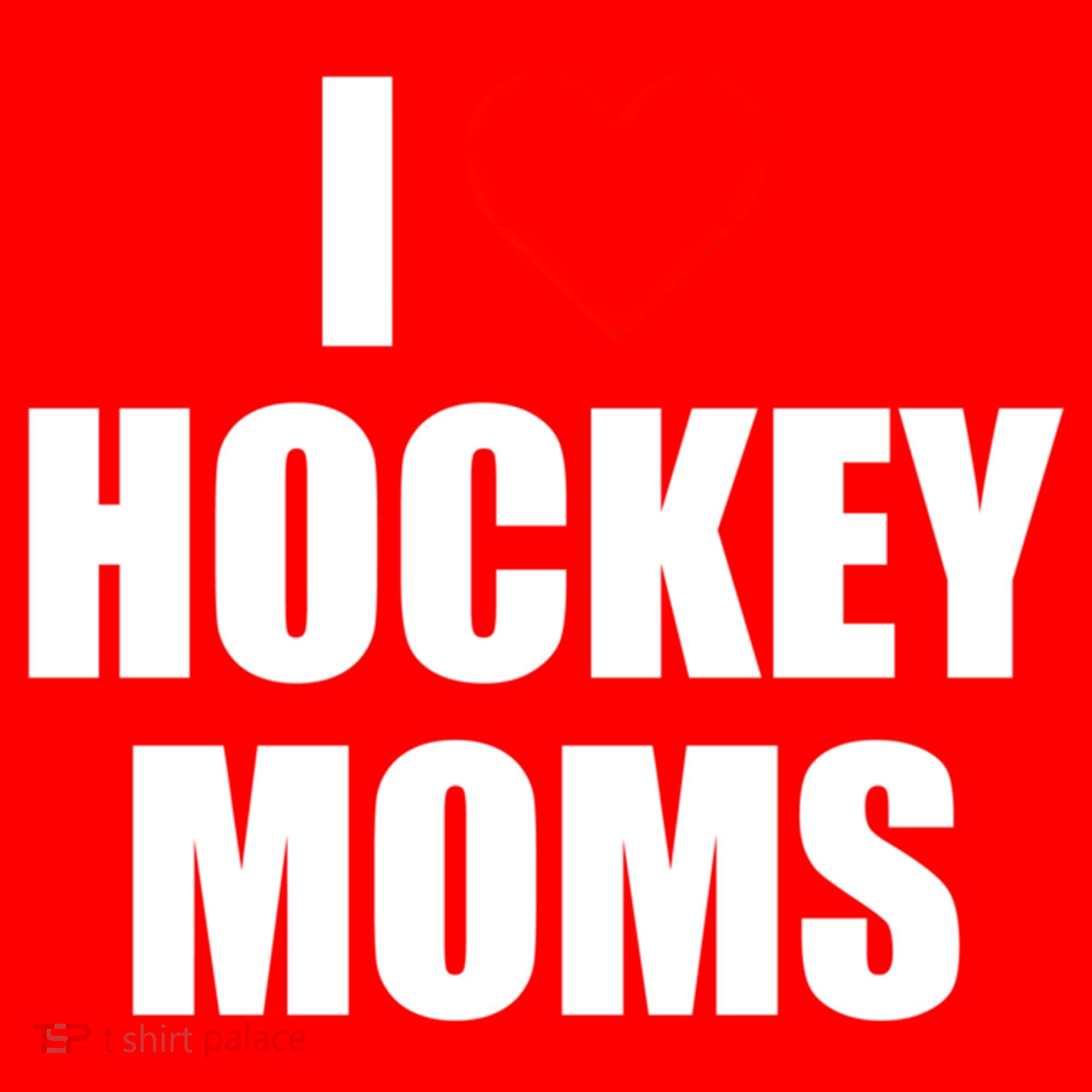 I Love Hockey Moms Cool Gift Santa Hat