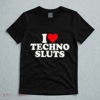 I Love Heart Techno Sluts Edm Music T-Shirt thumb 5