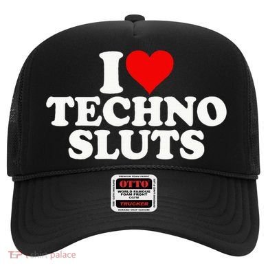 I Love Heart Techno Sluts Edm Music Hat