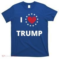 I Love Heart Trump Never Give Up Fighting For You Our Nation Gift T-Shirt thumb 0