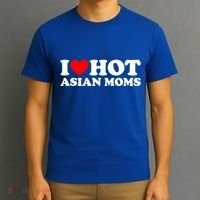 I Love Hot Asian Moms Meaningful Gift Heart Hot Moms I Love Hot Moms Cute Gift T-Shirt thumb 3