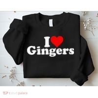 I LOVE HEART GINGERS REDHEADS RED HAIR Sweatshirt thumb 2
