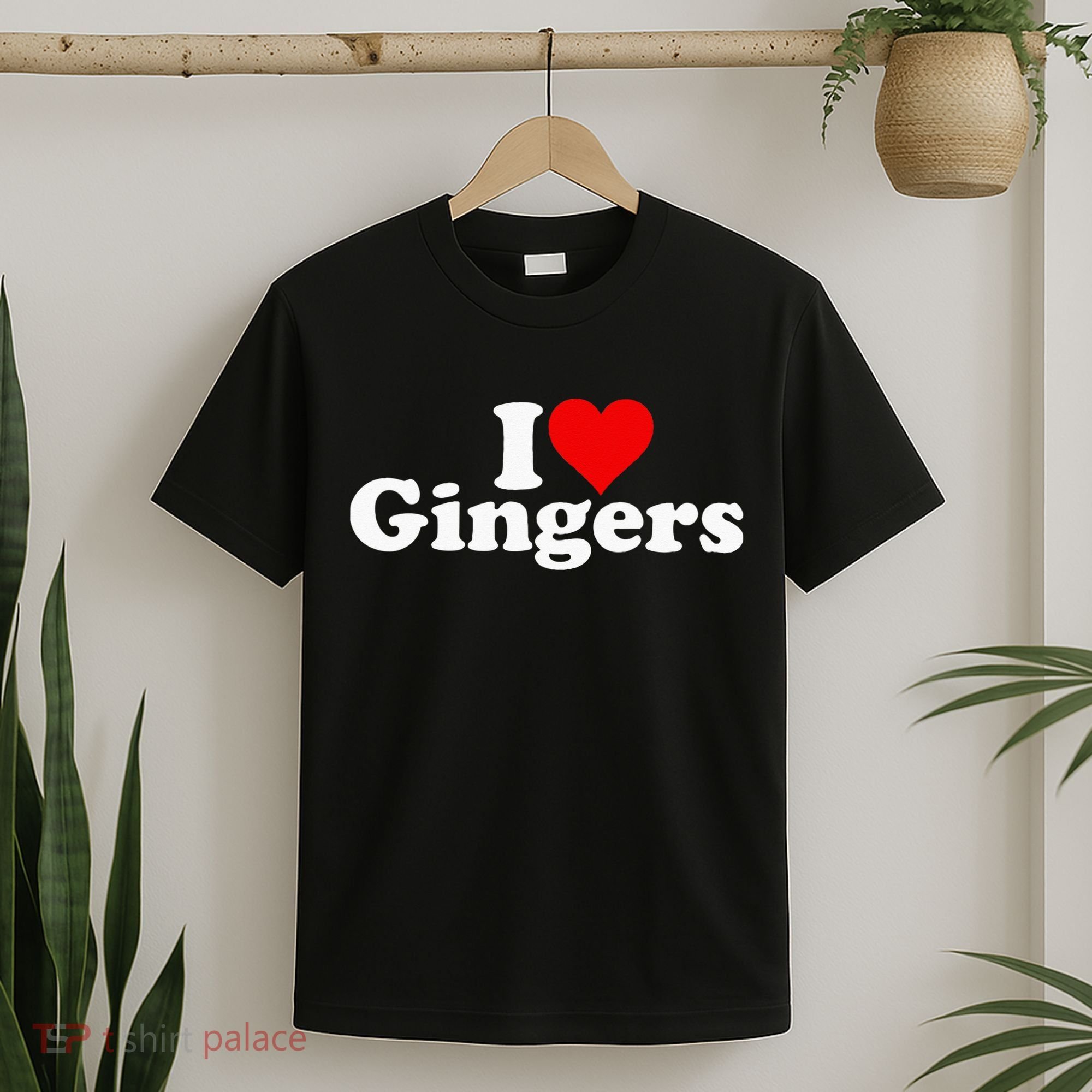 I LOVE HEART GINGERS REDHEADS RED HAIR T-Shirt