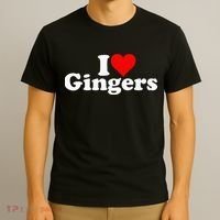 I LOVE HEART GINGERS REDHEADS RED HAIR T-Shirt thumb 3