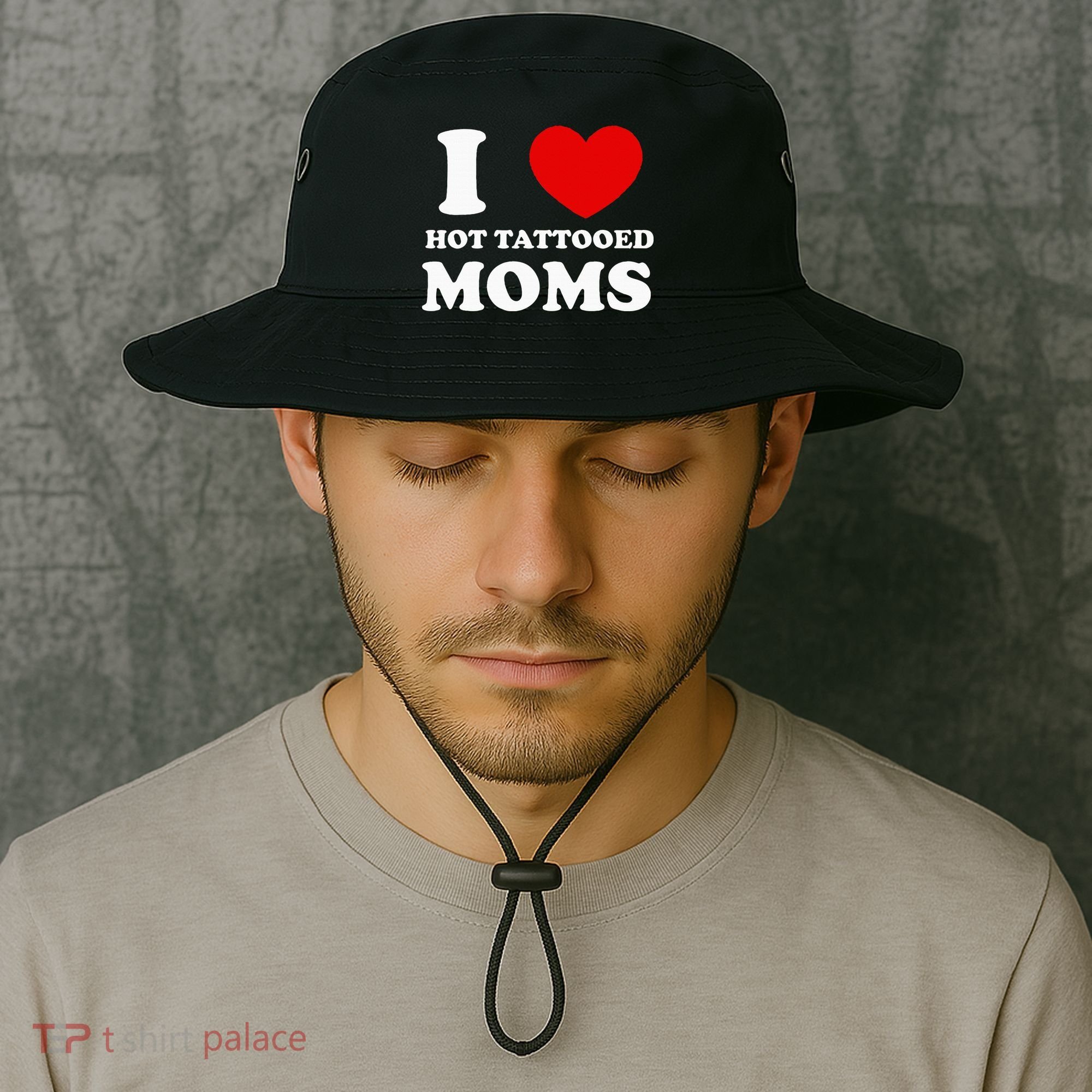 I Love Hot Tattooed Moms Bucket Hat
