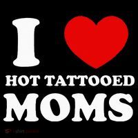 I Love Hot Tattooed Moms Women's Hoodie thumb 2
