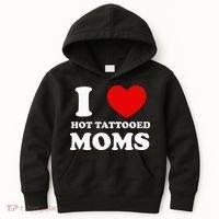 I Love Hot Tattooed Moms Kids Hoodie thumb 0