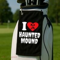 I Love Haunted Mound Golf Towel thumb 2