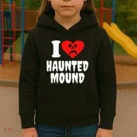 I Love Haunted Mound Kids Hoodie thumb 3