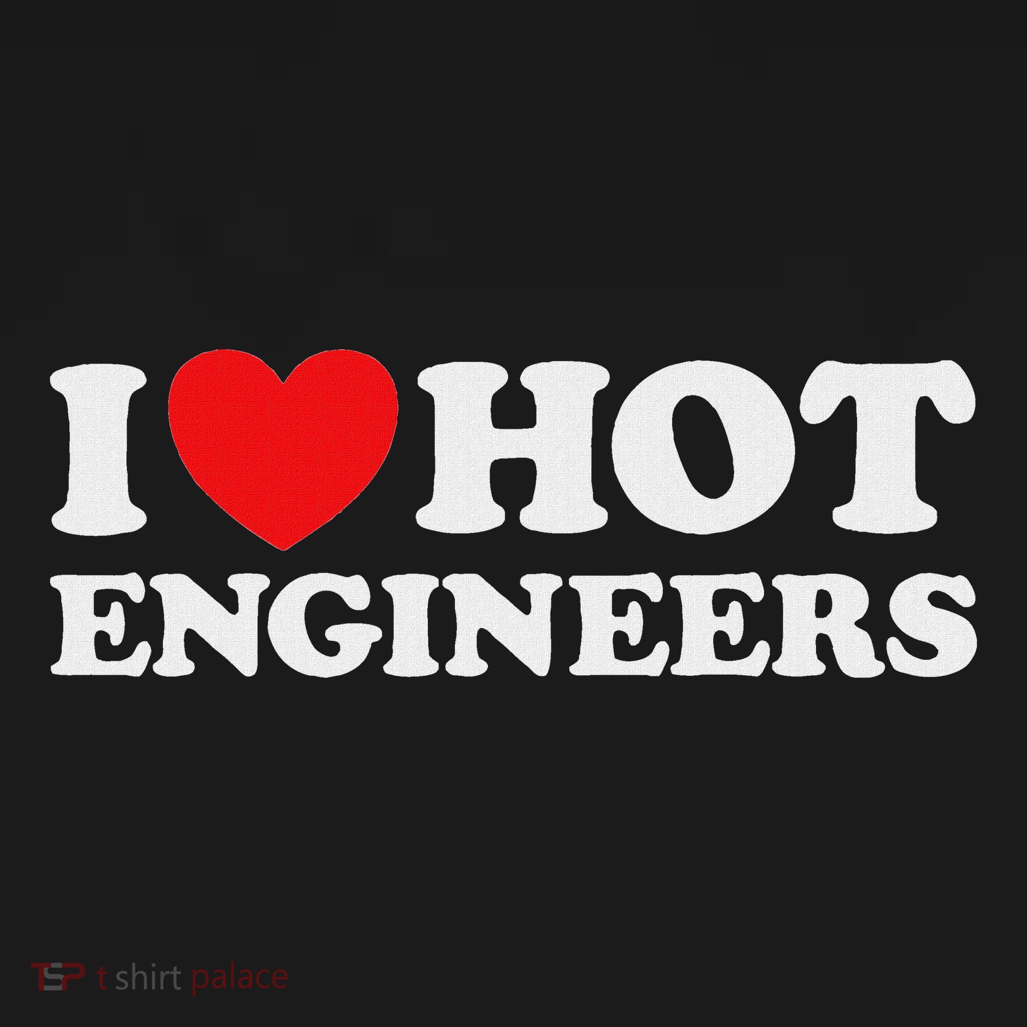 I Love Hot Engineers Funny Math Science Construct Invent Job USA-Made Doggie Bandana