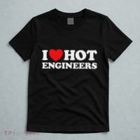 I Love Hot Engineers Funny Math Science Construct Invent Job T-Shirt thumb 5