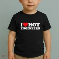 I Love Hot Engineers Funny Math Science Construct Invent Job Toddler T-Shirt thumb 2