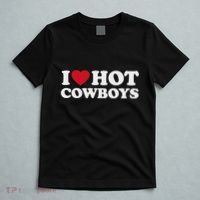 I Love Hot Cowboys I Heart Hot Cowboys Cute Rodeo Western T-Shirt thumb 5