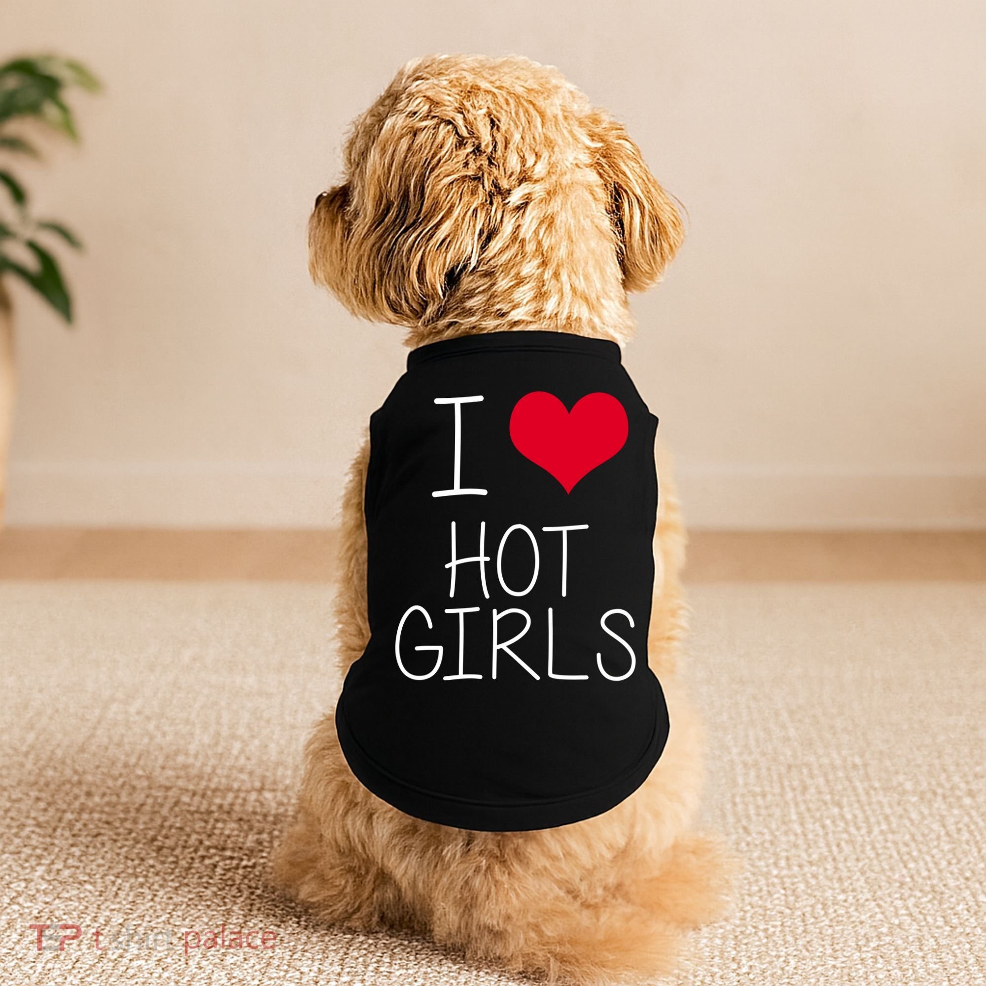 I Love Hot Girls Doggie Tank