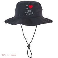 I Love Hot Girls Bucket Hat thumb 0