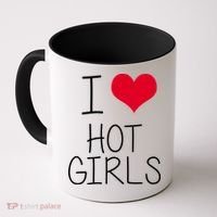 I Love Hot Girls Coffee Mug thumb 0