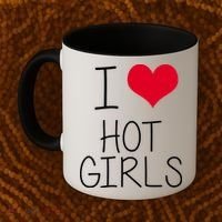I Love Hot Girls Coffee Mug thumb 2