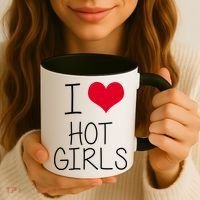 I Love Hot Girls Coffee Mug thumb 3