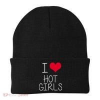 I Love Hot Girls Beanie thumb 0