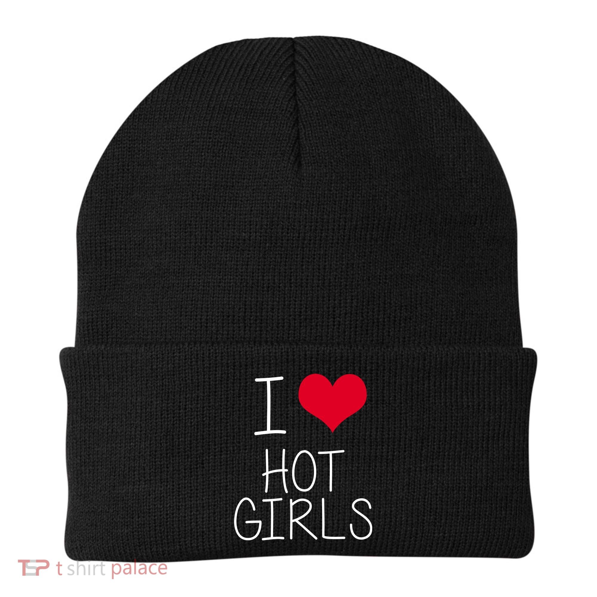 I Love Hot Girls Beanie