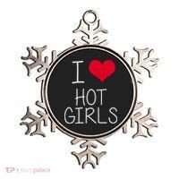I Love Hot Girls Ornament thumb 0