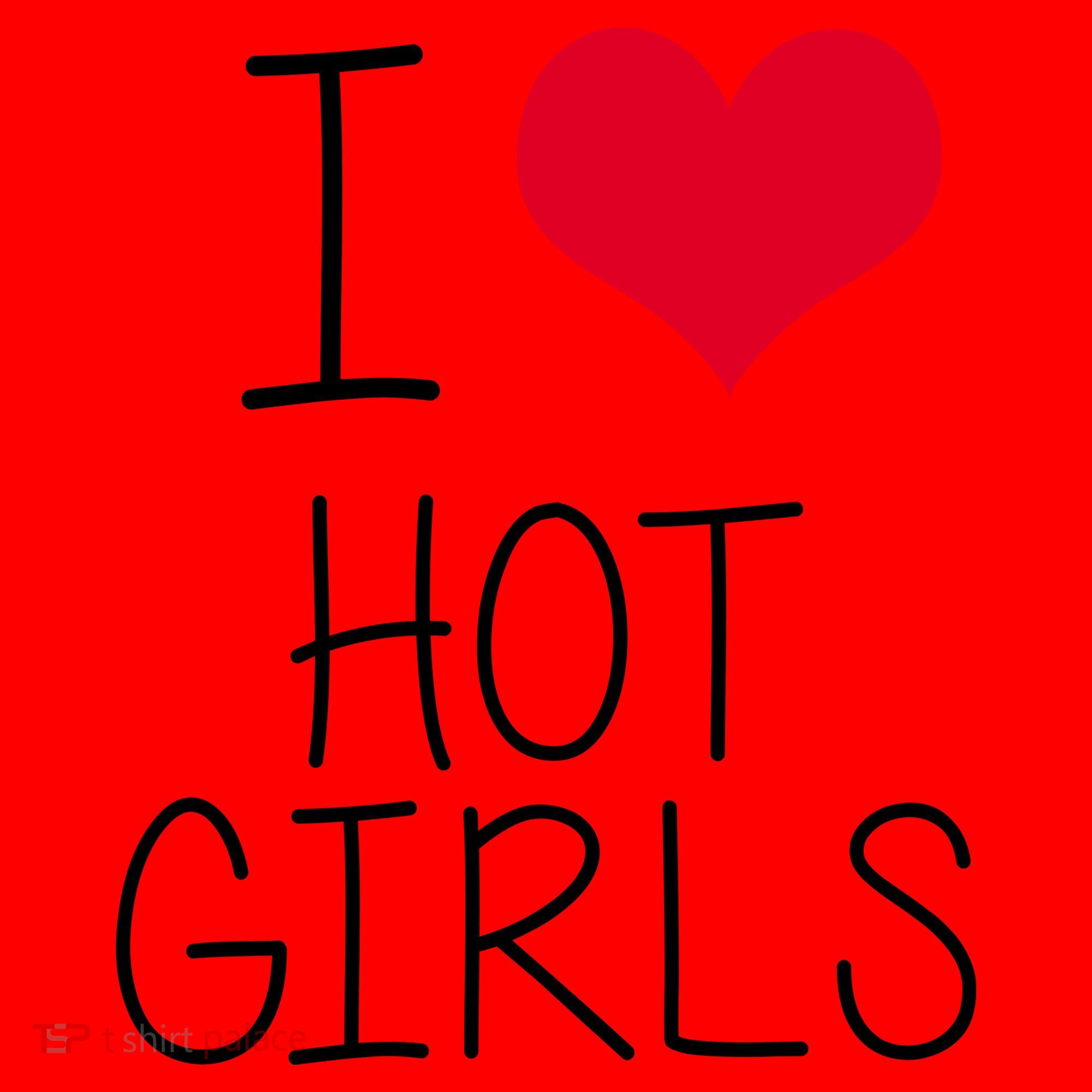 I Love Hot Girls Santa Hat
