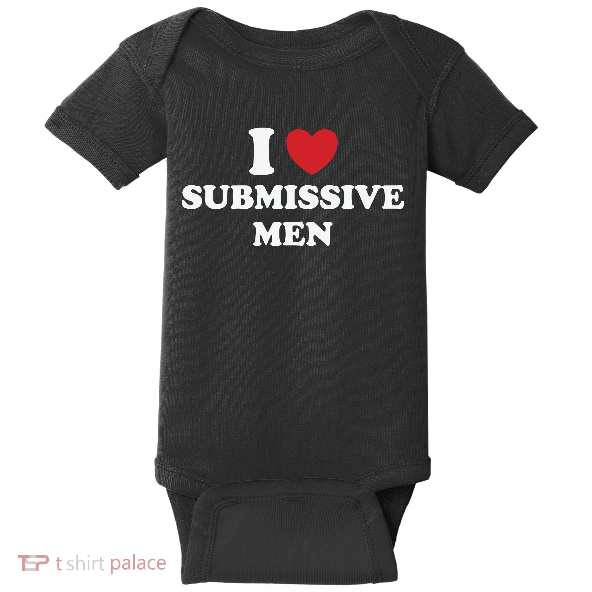 I Love Heart Submissive Baby Bodysuit