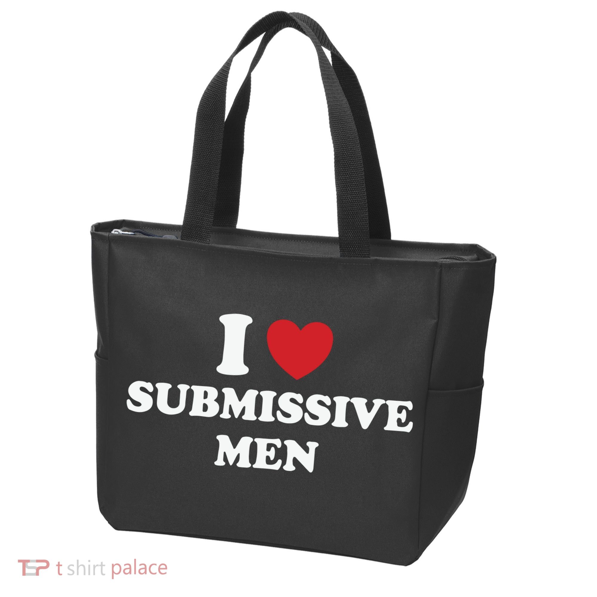 I Love Heart Submissive Tote Bag