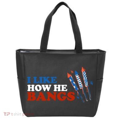 I Like How He Bangs Firework Celebration Funny 4th Of July Tote Bag