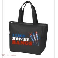 I Like How He Bangs Firework Celebration Funny 4th Of July Tote Bag thumb 3