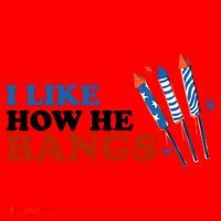I Like How He Bangs Firework Celebration Funny 4th Of July Santa Hat thumb 1
