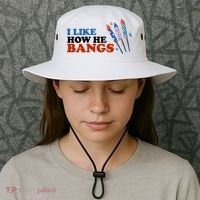 I Like How He Bangs Firework Celebration Funny 4th Of July Bucket Hat thumb 3