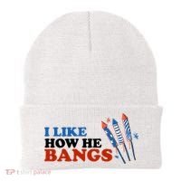 I Like How He Bangs Firework Celebration Funny 4th Of July Beanie thumb 0