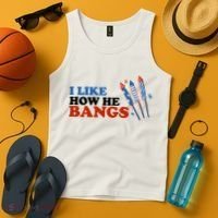 I Like How He Bangs Firework Celebration Funny 4th Of July Tank Top thumb 4