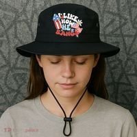 I Like How He Bangs I Like How She Explodes Couple 4th July Bucket Hat thumb 3