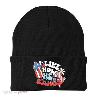 I Like How He Bangs I Like How She Explodes Couple 4th July Beanie