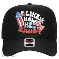 I Like How He Bangs I Like How She Explodes Couple 4th July Hat thumb 0