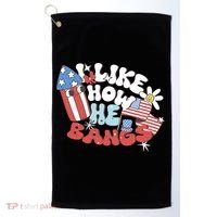 I Like How He Bangs I Like How She Explodes Couple 4th July Golf Towel thumb 0