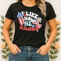 I Like How He Bangs I Like How She Explodes Couple 4th July Women's T-Shirt thumb 2