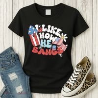I Like How He Bangs I Like How She Explodes Couple 4th July Women's T-Shirt thumb 3