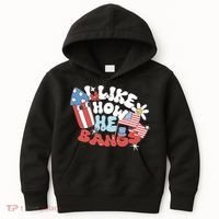 I Like How He Bangs I Like How She Explodes Couple 4th July Kids Hoodie thumb 0