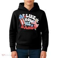 I Like How He Bangs I Like How She Explodes Couple 4th July Kids Hoodie thumb 4