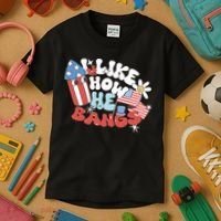 I Like How He Bangs I Like How She Explodes Couple 4th July Kids T-Shirt thumb 3