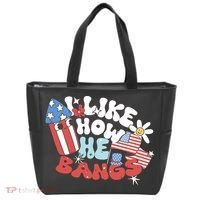 I Like How He Bangs I Like How She Explodes Couple 4th July Tote Bag thumb 0